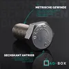 AG-BOX Sechskantschrauben M6x100 DIN 933 Edelstahl A2, 50 Produktbild-Vorschau 3