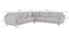 S-STYLE MÖBEL - Modernes Ecksofa Frema mit Silber Metall Produktbild-Vorschau 3