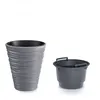 A gray planter and a gray insert are shown against a white background. Náhľad obrázku produktu