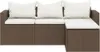 vidaXL Garten-Lounge-Set Braun Poly Rattan Produktbild-Vorschau 4