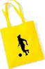 Huuraa Jutebeutel Soccer Fußball 10 Liter Yellow Baumwolle Produktbild-Vorschau 1