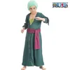 One Piece Kostüm Pirat Lorenor Zoro für Kinder Gr. 128-152 Anime Manga Fasching Karneval Mottoparty Kinderfasching Kindergeburtstag Filmheld Familienkostüm Gruppenkostüm Anteprima dell’immagine prodotto
