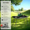 Table pliante en aluminium Bastian, réglable en hauteur - Voir les images du produit 2
