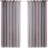 Two curtains hanging side-by-side, with light shining through the gap between them. Náhled obrázku produktu