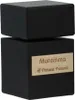 A black perfume bottle with a wooden label. Produktbild-Vorschau