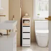 SoBuy meuble rangement WC meuble étroit Blanc Scandinave Voir les images du produit 2