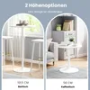 COSTWAY Stół barowy Ø 60 cm, 2 w 1: stół barowy i stół Podgląd zdjęcia produktu 4