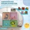 Detská odkladacia polica s kockami a zásuvkami, MDF, biela Náhľad obrázku produktu 6