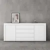 doporro Sideboard Kommode in Weiß matt 167x36 cm Produktbild-Vorschau 2