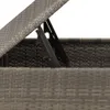 vidaXL Stołek ogrodowy z poduszką szary 55x55x37 cm z Podgląd zdjęcia produktu 10