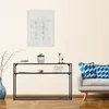 Relaxdays Konsolentisch Glas, transparente Tischplatte, Produktbild-Vorschau 2