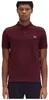 Fred Perry Polo normale Passform bordeaux einfarbig Produktbild-Vorschau 6