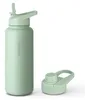Trinkflasche Edelstahl 1L Thermoflasche Sport Flasche Produktbild-Vorschau 1