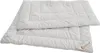 A white duvet is folded on top of another white duvet, both against a white background. Produktbild-Vorschau