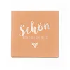 itenga 80x Serviette Schön dass du da bist apricot Produktbild-Vorschau 2