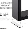 Holzbrink Pied de table en métal Blanc | support de table / Voir les images du produit 5