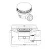 Sifoni Polysan - Sifone da bagno DN 40 mm, per vasche Anteprima dell’immagine prodotto 4