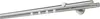 A double curtain rod with hooks, mounted on a wall. Produktbild-Vorschau