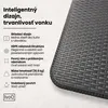 IvoQ Skladací stôl – 180 cm – ratanový vzhľad – čierny – Náhľad obrázku produktu 4