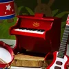 Piano rouge en bois - vilac - 8317 - jouet instrument de Voir les images du produit 7