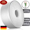 100m Kunststoffschlauchleitung H03VV-F 4G0,75 Weiß Flexible Produktbild-Vorschau 2