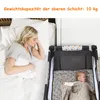 COSTWAY Cestovná postieľka a ohrádka 2 v 1, skladacia, 120 Náhľad obrázku produktu 5