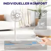 Tichý stojanový ventilátor HOMCOM s dálkovým ovládáním, 12 Náhled obrázku produktu 5