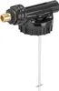 A black and brass foam sprayer with a white tube extending downwards, isolated on a white background. Podgląd zdjęcia produktu