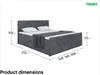 MEBLINI Boxspringbett mit Bettkasten - Gepolstert Produktbild-Vorschau 7