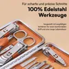 H&S Maniküre Set 14 teilig - Edelstahl Pediküre Set Produktbild-Vorschau 5