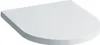 A white toilet seat with a lid, shown from a slightly elevated angle on a white background. Produktbild-Vorschau