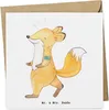 Mr. & Mrs. Panda Grußkarte Fuchs Joggen - Weiß - Geschenk, Produktbild-Vorschau 1