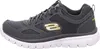 Side view of a single gray athletic shoe. Anteprima dell’immagine prodotto