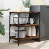 vidaXL Küchenwagen Räuchereiche 60x41x76 cm Holzwerkstoff Produktbild-Vorschau 3