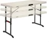 Plastový skladací stôl Lifetime kempingový biely 122x61x86 Náhľad obrázku produktu 2