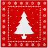 Sovie HOME Weihnachtsserviette White Tree in Rot aus Produktbild-Vorschau 1