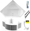 ECOLAM Badewanne Eckbadewanne IRMA 140 x 140 cm + Styropor Produktbild-Vorschau 4