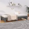 vidaXL Rozkladacia posteľ Grey 2x(90x200) cm Borovicový Náhľad obrázku produktu 3