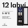 Klarstein vinotéka, 1 zóna, malá, 32 l, skleněné dveře, Náhled obrázku produktu 3