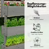 Coemo Mittleres Vertikalbeet Grau Hochbeet 3 Etagen inkl. Produktbild-Vorschau 6