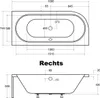 VBChome Badewanne 170 x 75 cm Acryl SET Schürze Siphon Produktbild-Vorschau 3