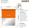Mardom Home | Doppelrollo - 95x215 cm - Hellbraun - Produktbild-Vorschau 5