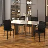 HOMCOM Jedálenská stolička, sada 4 kusov, čalúnené Náhľad obrázku produktu 9