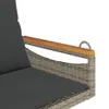 vidaXL Závesné kreslo s vankúšom Grey 63x62x40 cm Poly Náhľad obrázku produktu 7