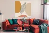 MuchoWow® Poster Feder - Pastell - Sommer 100x100 cm - Produktbild-Vorschau 2