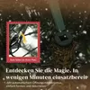 Close-up of an artificial Christmas tree's branches and base, with a small inset image showing how the branches attach. Produktbild-Vorschau