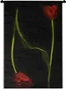 MuchoWow® Wandteppich Wandbehang Zwei rote Tulpen auf Produktbild-Vorschau 1