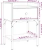 vidaXL Nočný stolík Sonoma Dub 40,5x31x60 cm odvodený Náhľad obrázku produktu 6