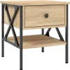 vidaXL Noční stolky 2 ks Sonoma dub 40x42x45 cm výrobek z Náhled obrázku produktu 5