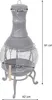 Piec patio HWC-F71, palenisko patio kominek ogrodowy piec Podgląd zdjęcia produktu 7